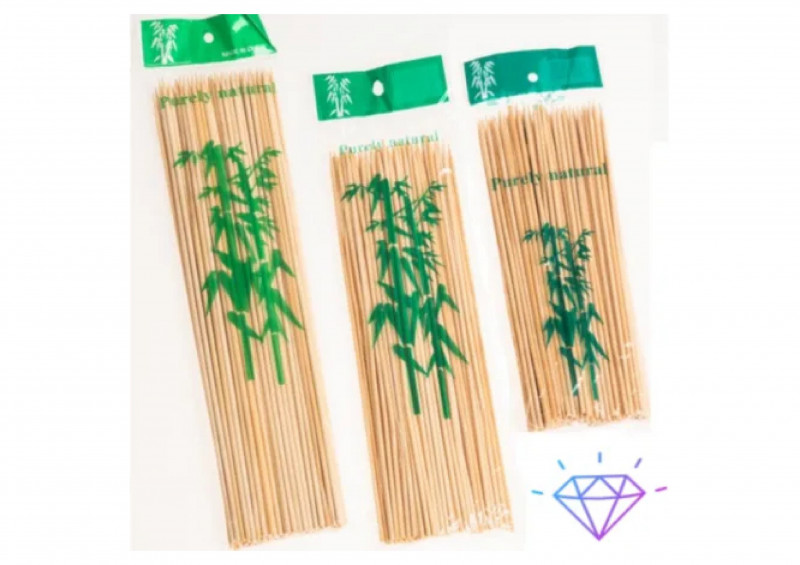 Шампур шпажка бамбуковый 25см/100шт