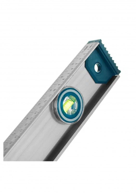 Уровень алюминиевый скелетный 2гл.+1 поворотный 360, магн.лента 1500мм