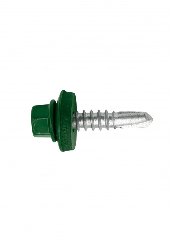 Саморез кровельный RAL6005 4,8х35 зелёный