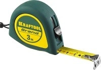 Рулетка обрезинен корпус 3м 19мм KRAFTOOL NYLON