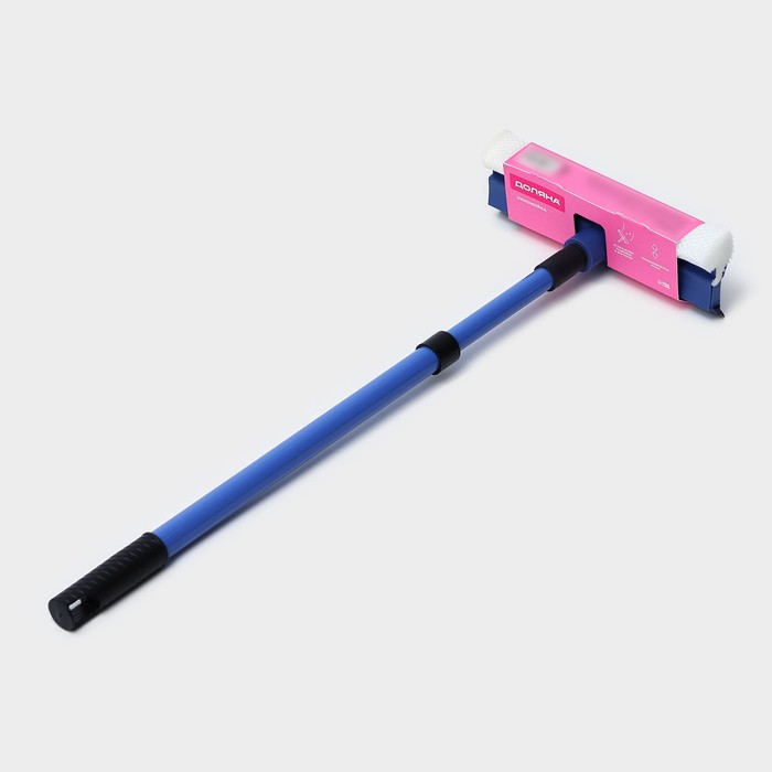 Окномойка с телескопической металлической окрашенной ручкой и сгоном 20х49(79)см