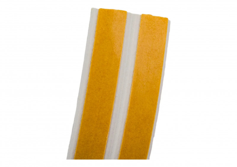 Уплотнитель для окон резиновый WALLS Е-профиль на клейкой основе белый 10м