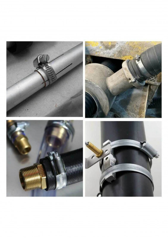 Хомут червячный 240-260мм цинк