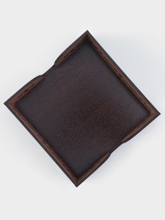 Салфетница Мокко с салфетками 12,3х12,3см деревянная
