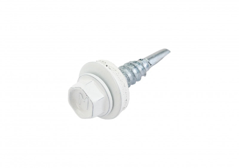 Саморез кровельный окрашенный RAL 9003 4,8х29