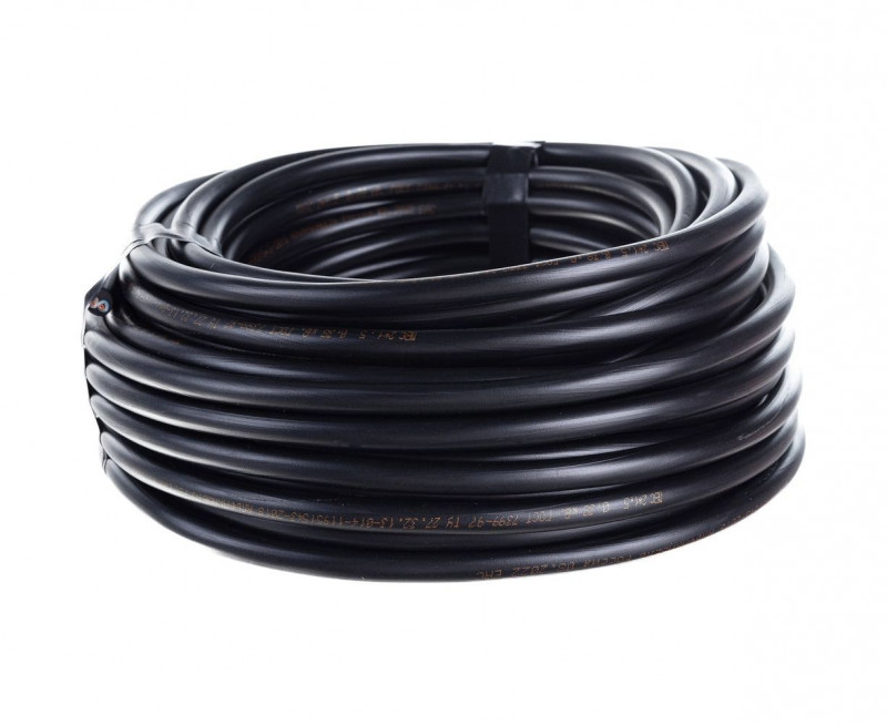 Провод ПВС 2х1,5 черный