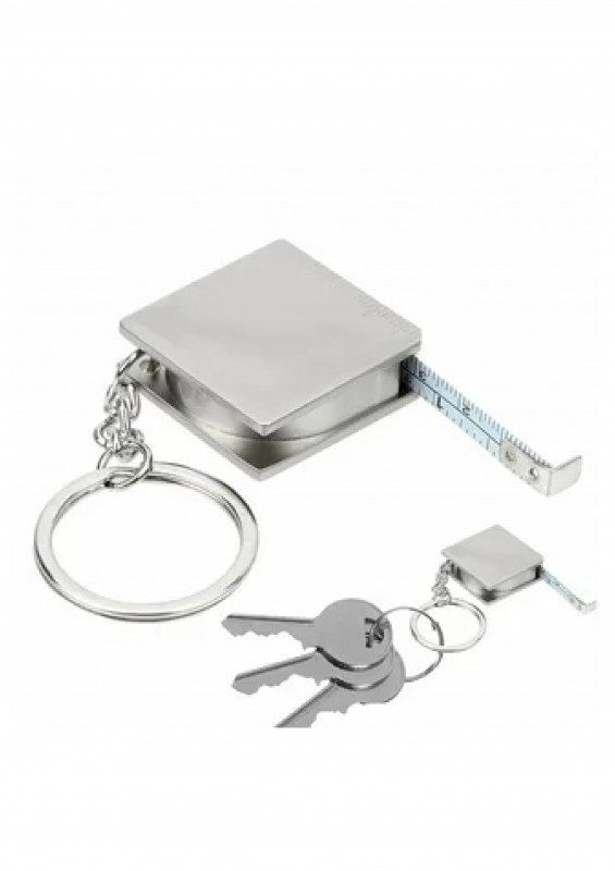 Рулетка брелок мини 1мх6мм хромовый STAYER